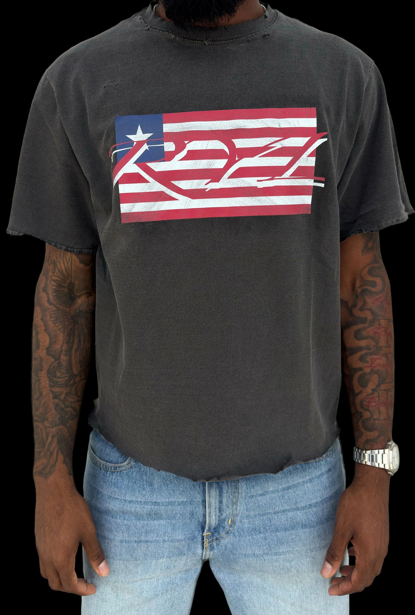 ASH GREY LIB TEE